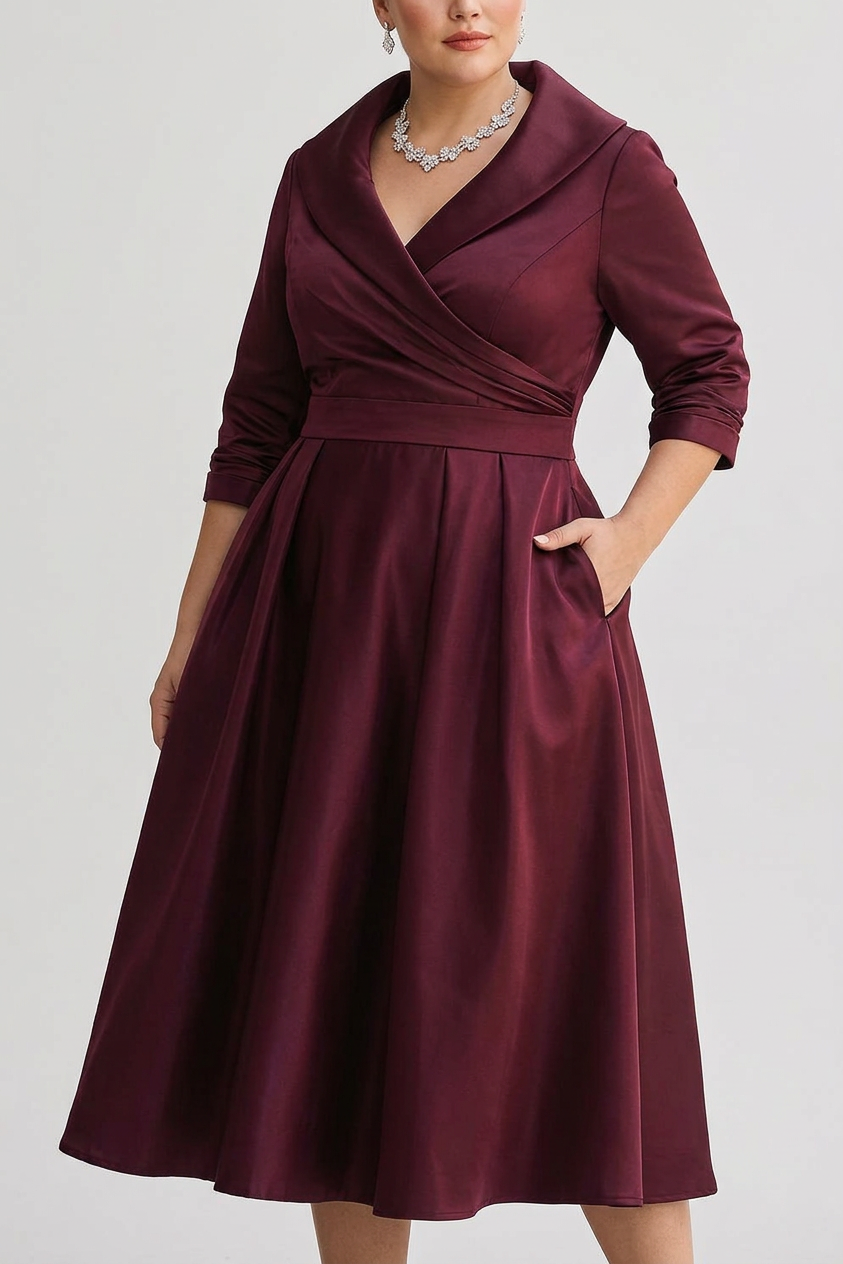 Rosa - Elegant midi dress