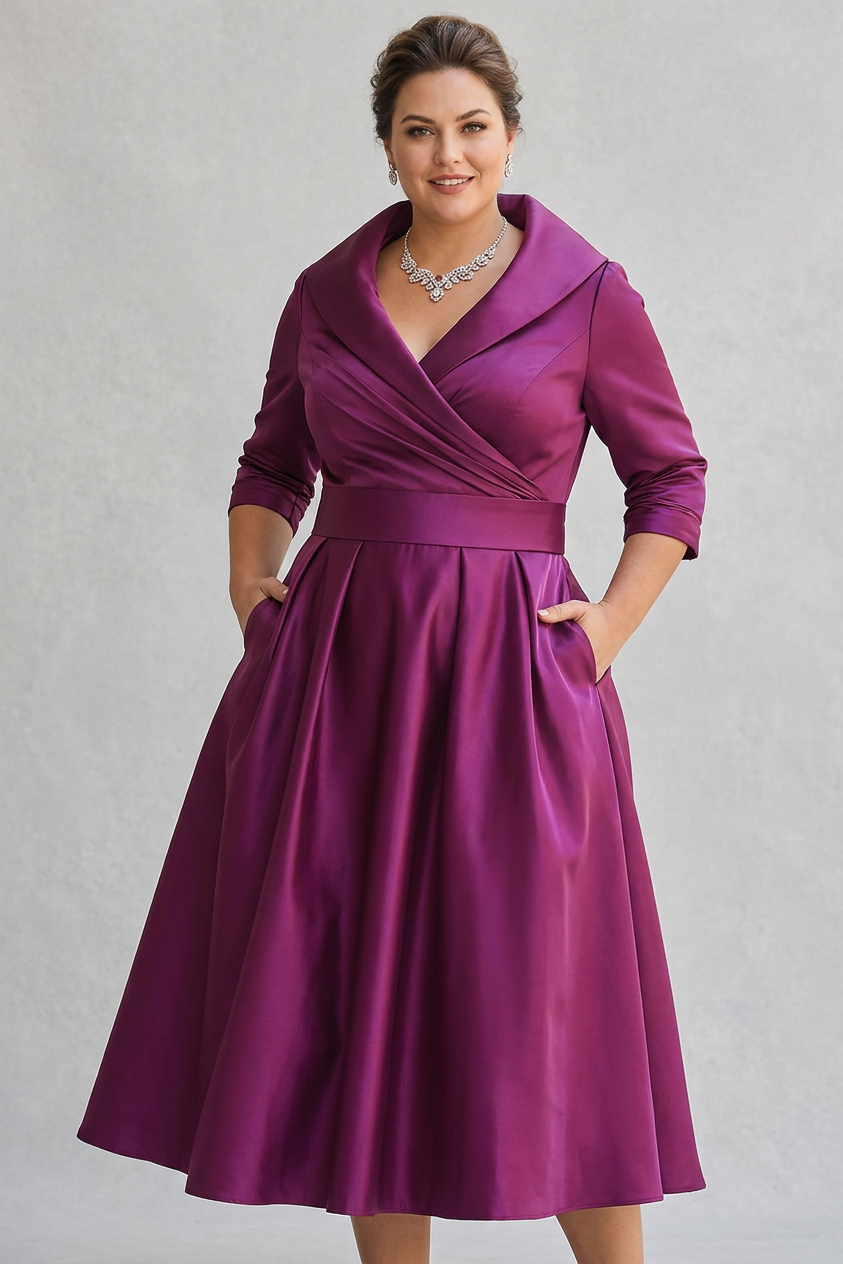 Rosa - Elegant midi dress