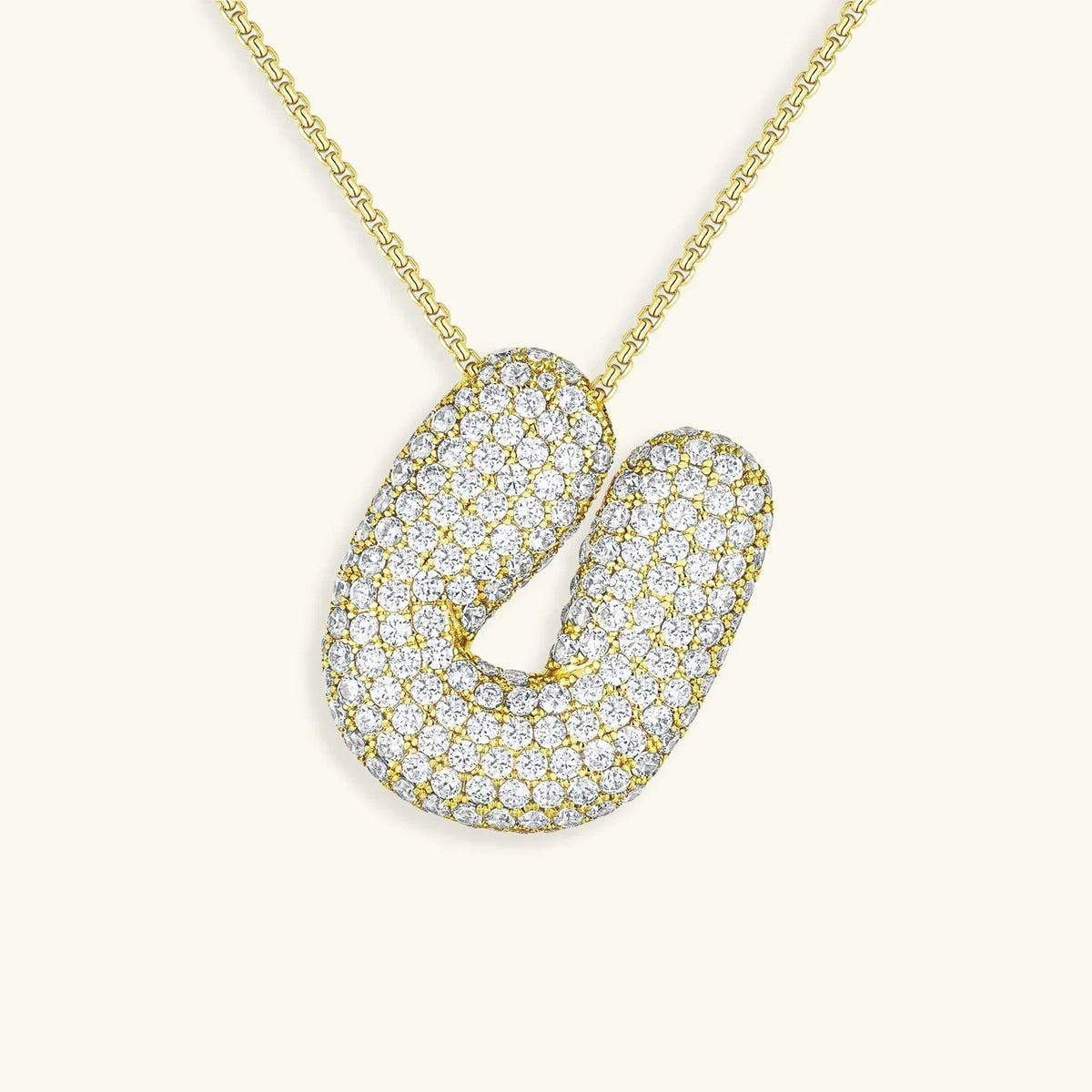 Bubble Initial Necklace