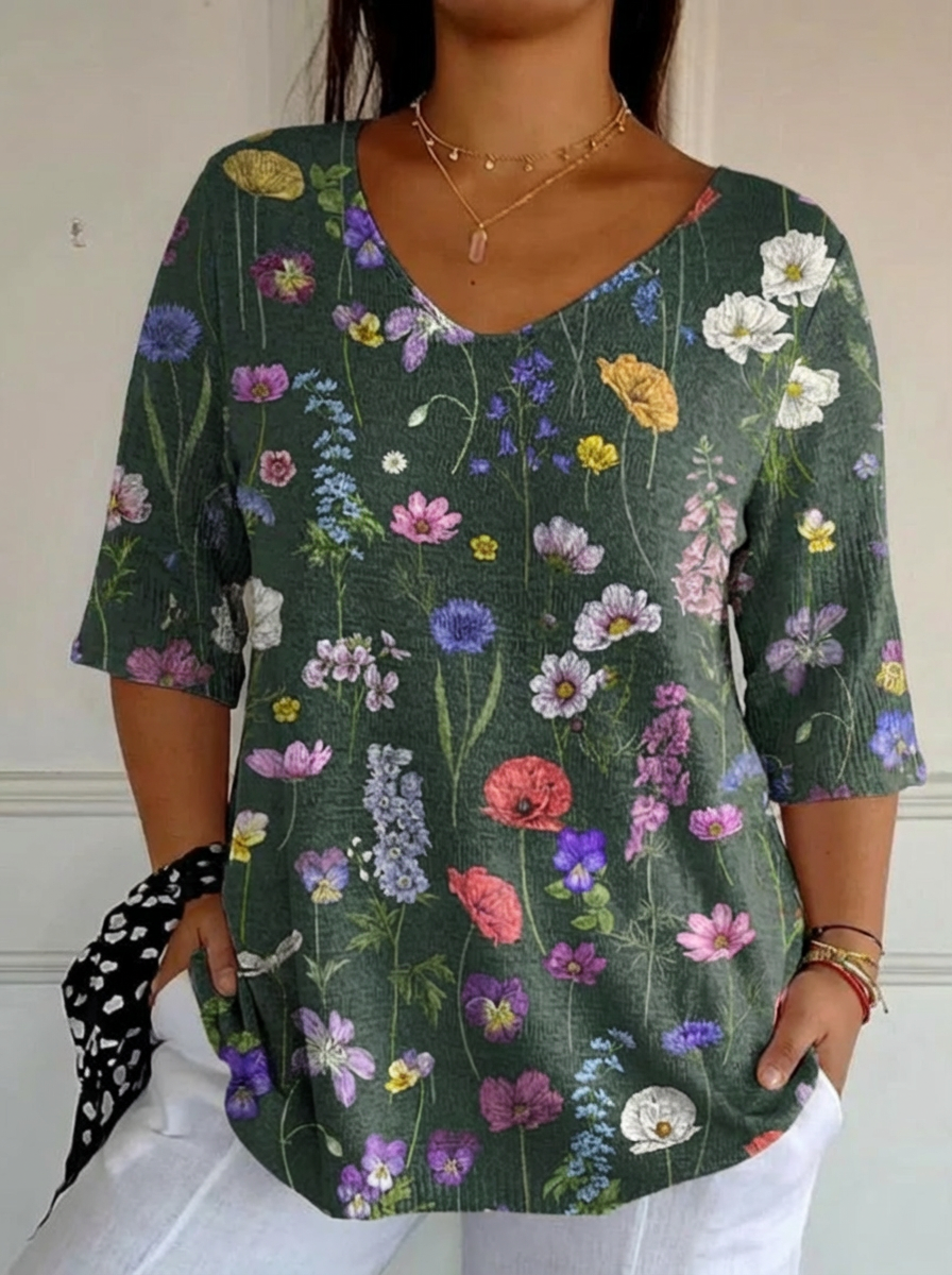 Tessa™ | Botanical Garden Knit Pullover
