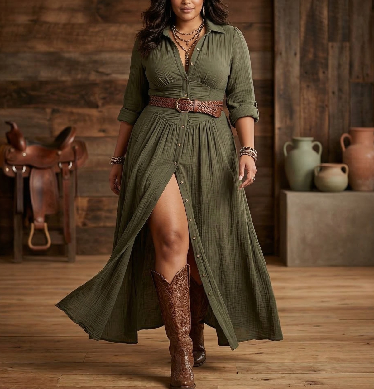 Hayley | Belted Dress
