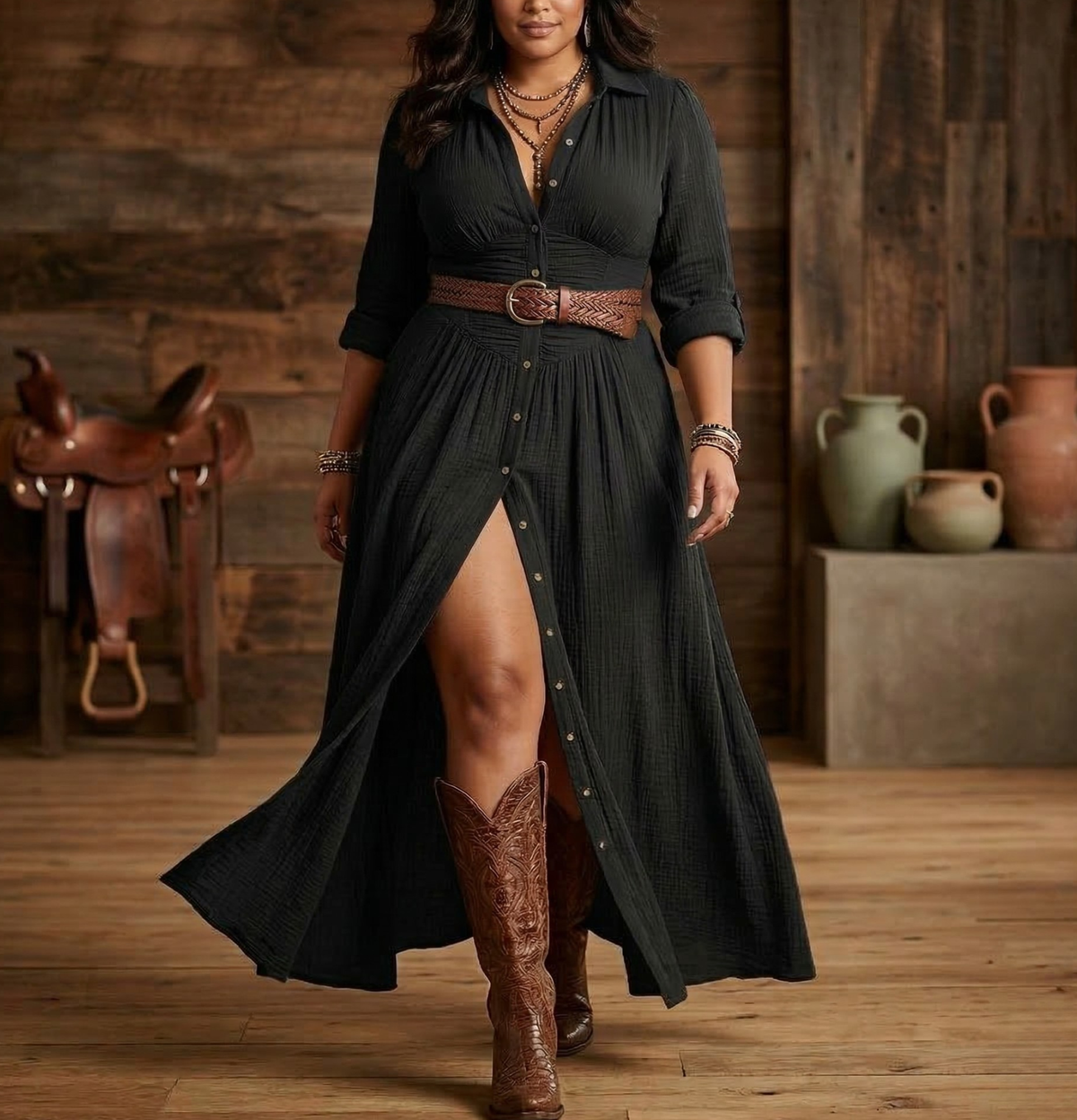 Hayley | Belted Dress