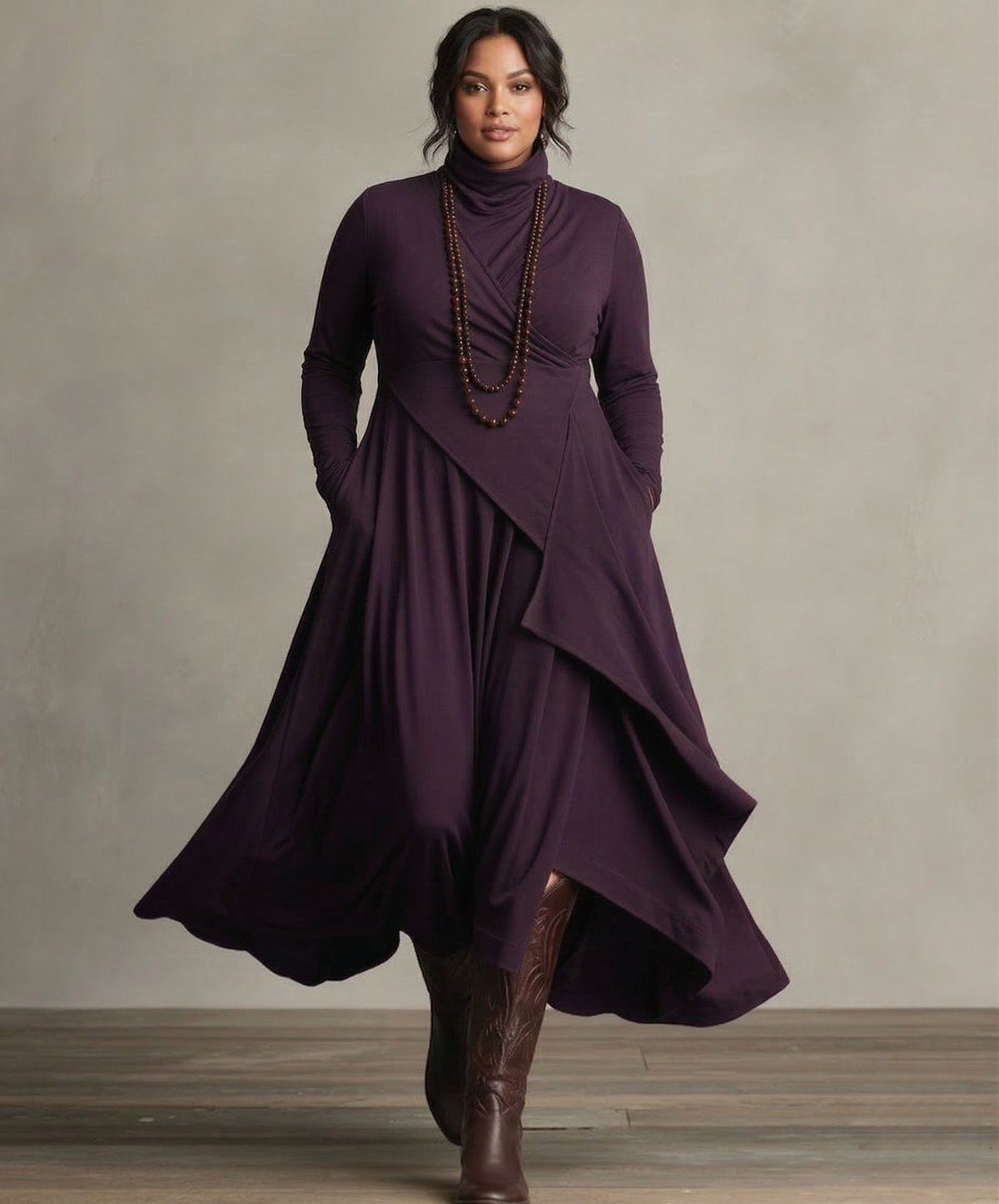 Natalie | Elegant Draped Dress