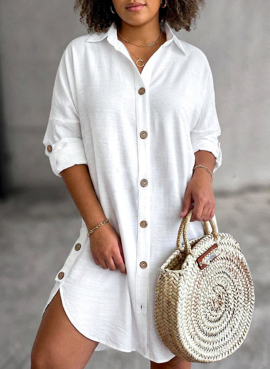 Catriona - Button-Up Shirt Dress