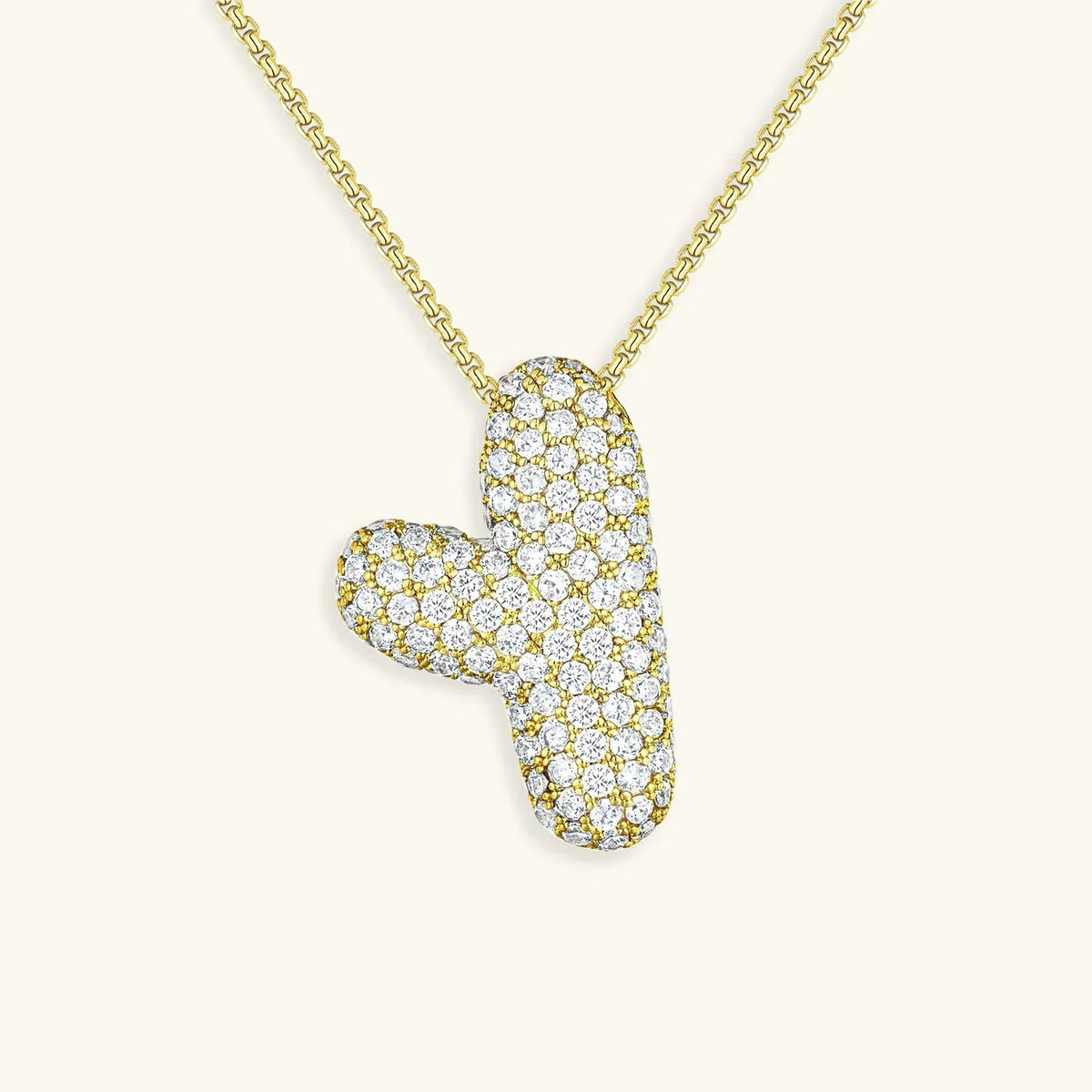 Bubble Initial Necklace