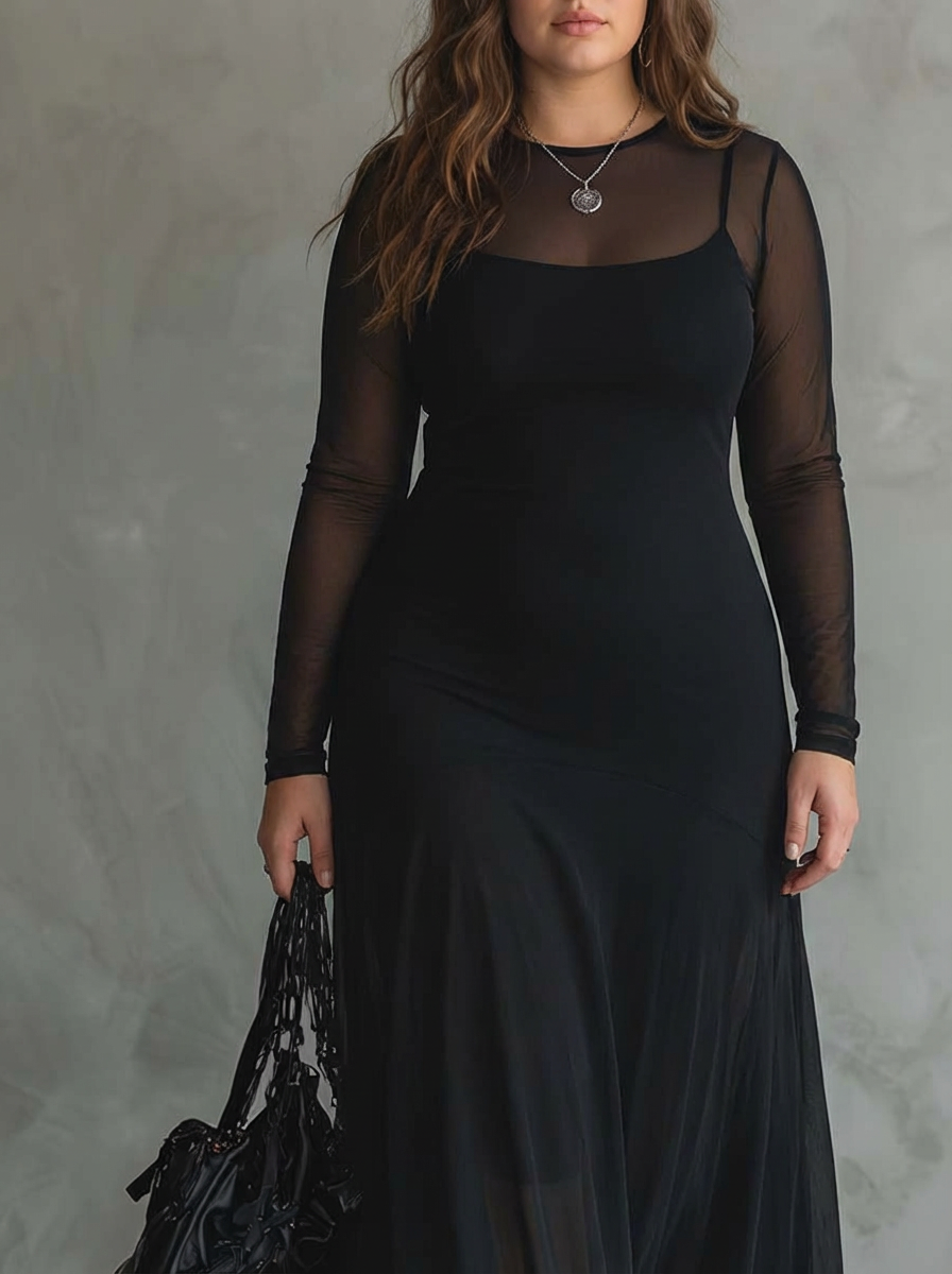 ADELAIDE | LOOSE-FIT TULLE MAXI DRESS