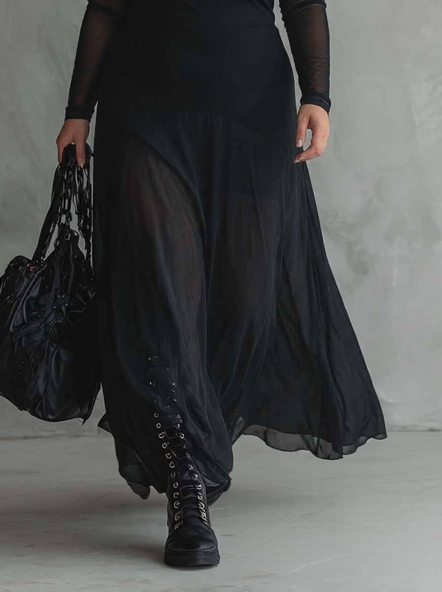 ADELAIDE | LOOSE-FIT TULLE MAXI DRESS