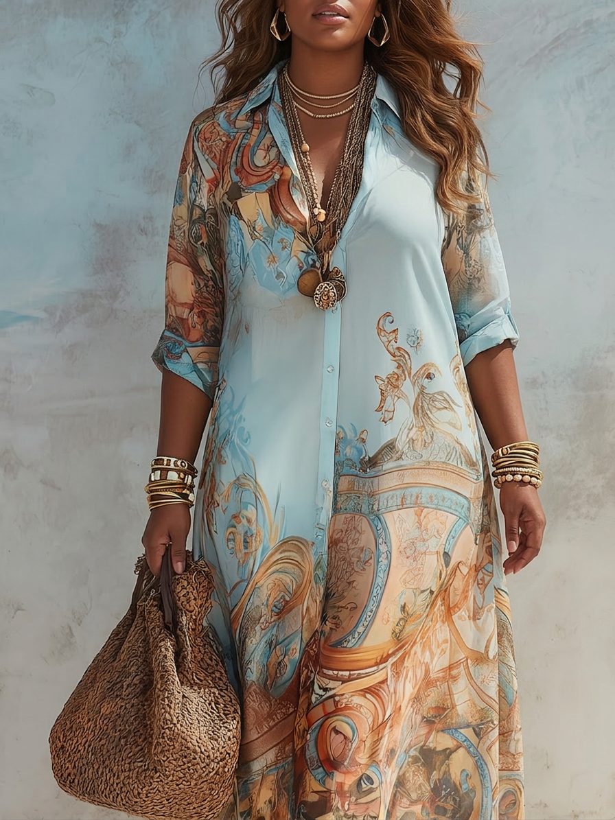 Lorna | Mediterranean Shirt Dress