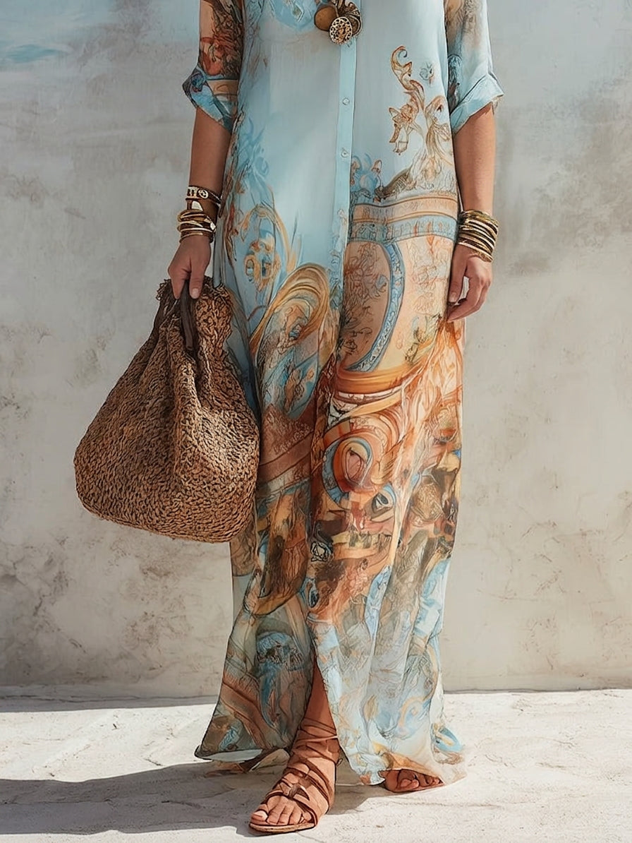 Lorna | Mediterranean Shirt Dress