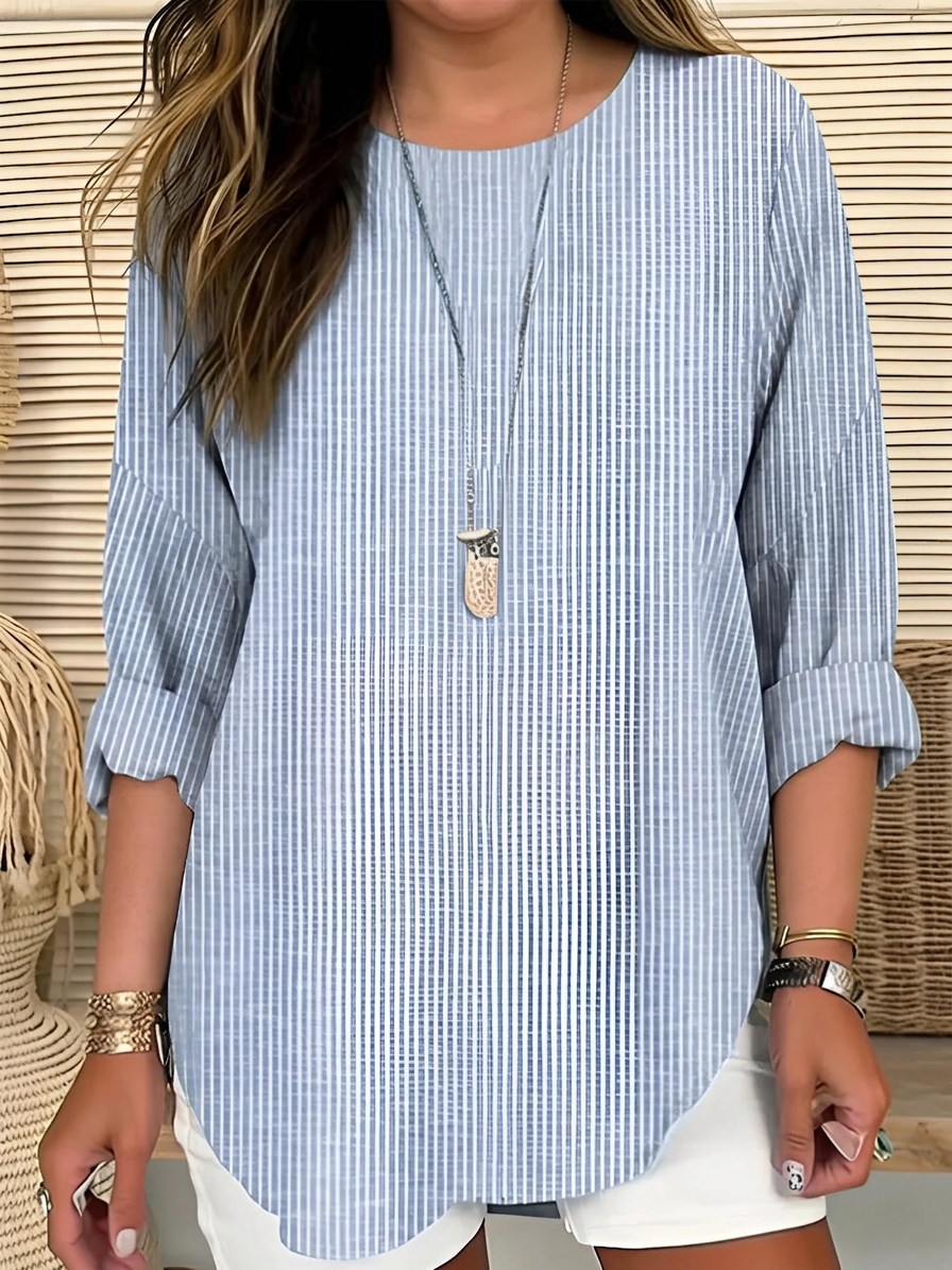 Cecilia | Trendy Striped Blouse