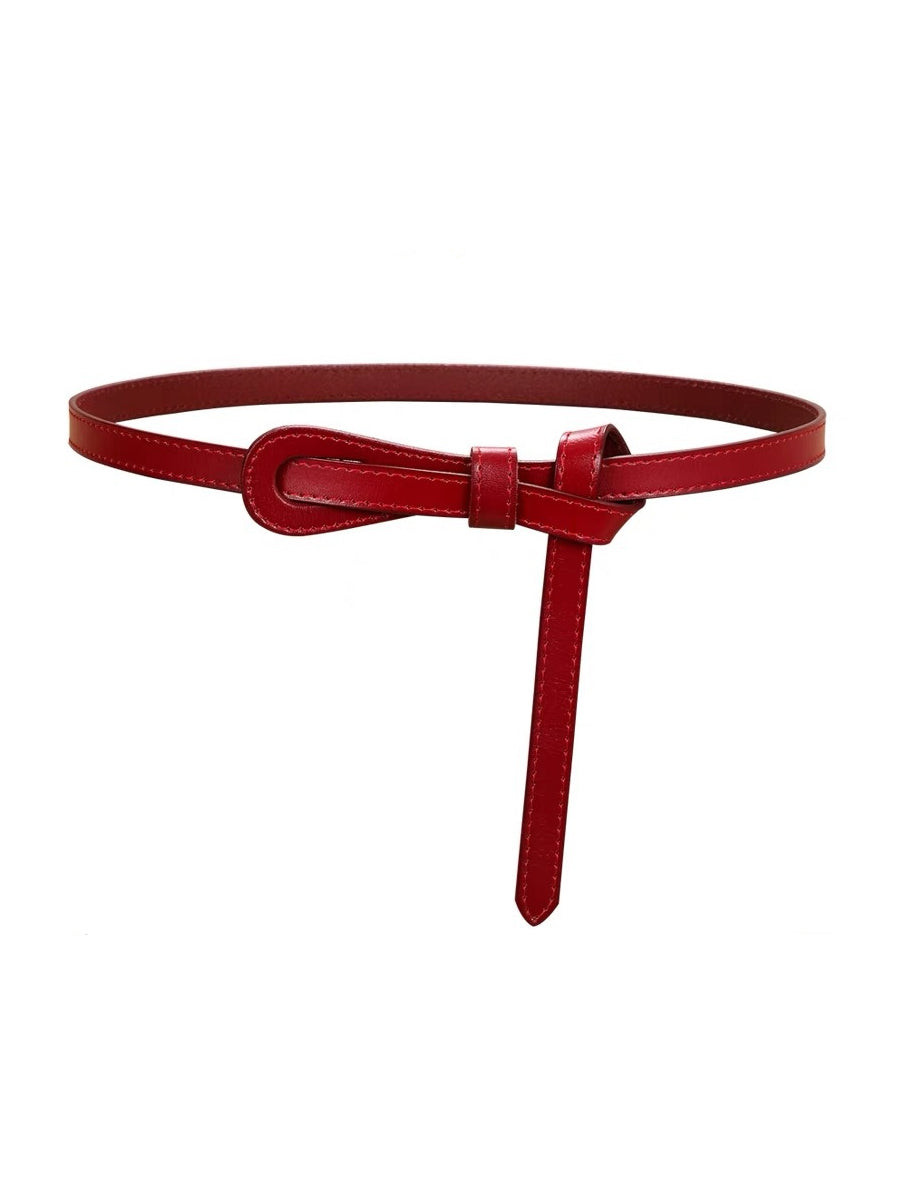 Livia | Thin Leather Waist Belt