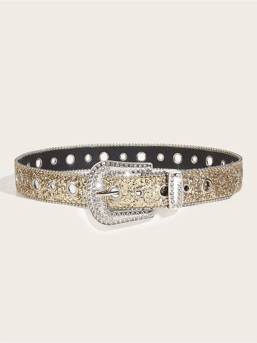 Aurora | Rhinestone Buckle Belt