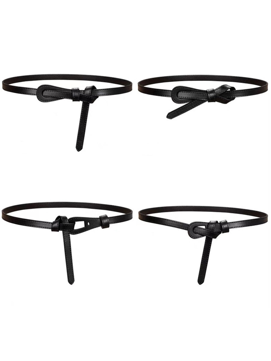 Livia | Thin Leather Waist Belt