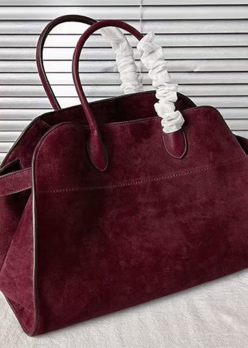 Valerie | Green Suede Tote Bag