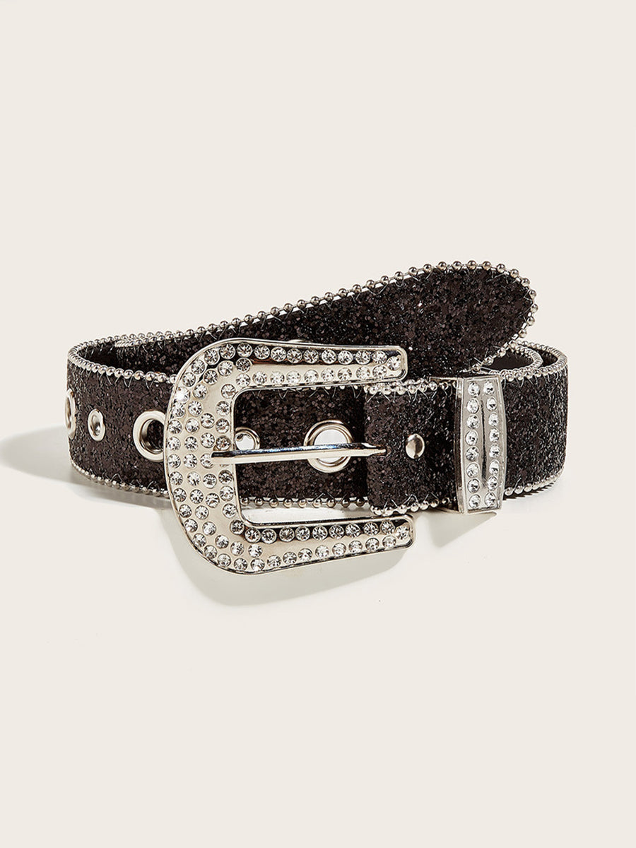 Aurora | Rhinestone Buckle Belt