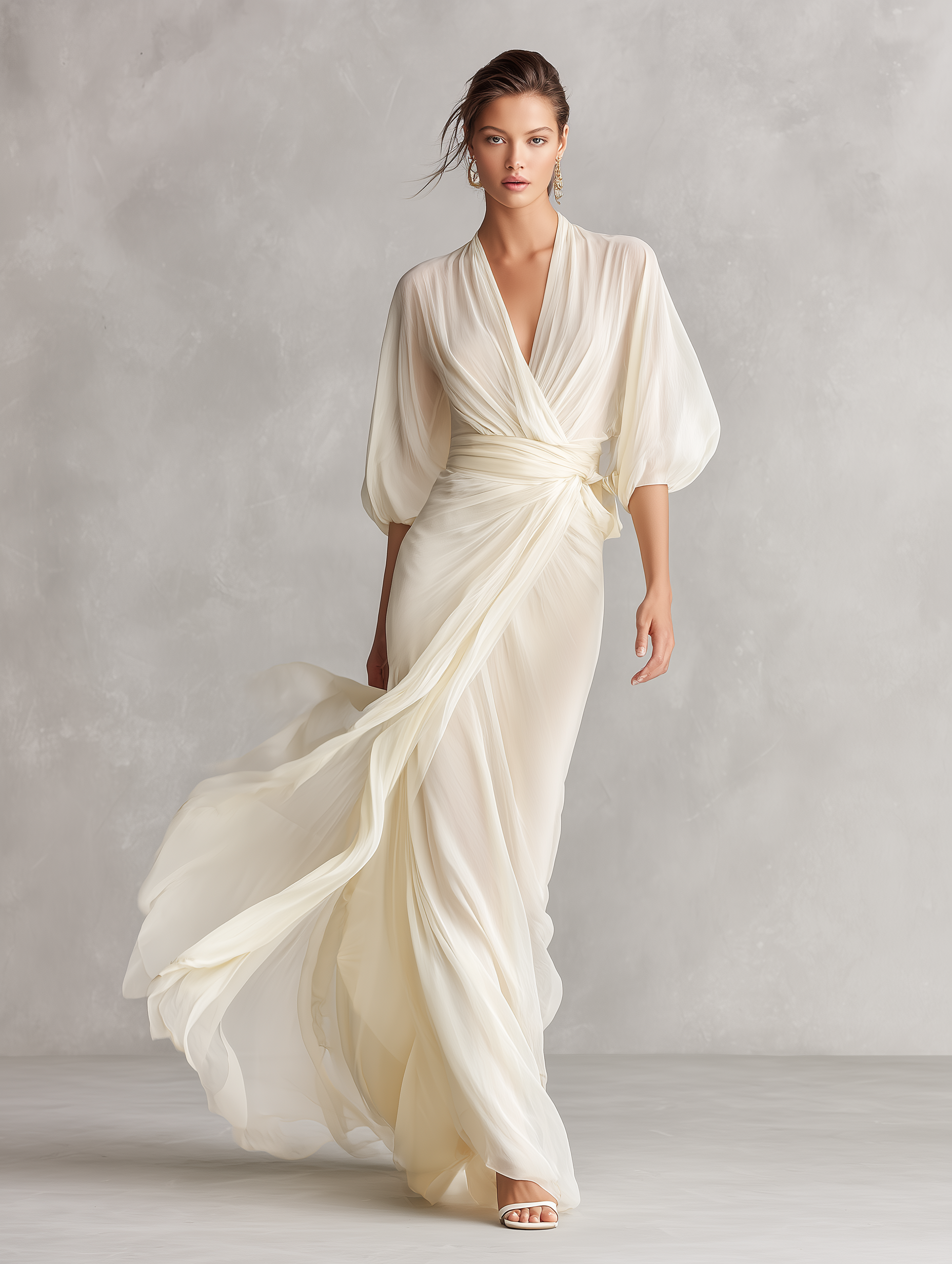 Maria | Romantic Chiffon Wrap Dress