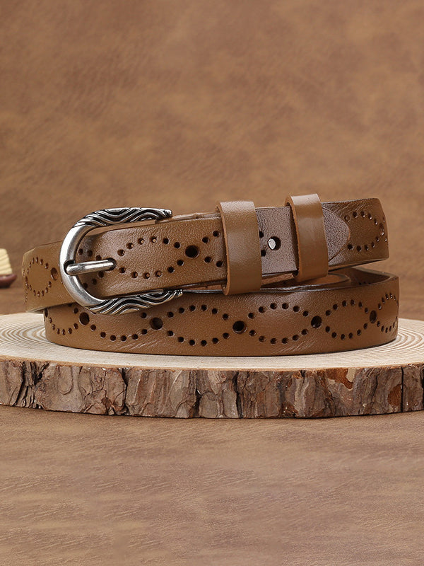 Noelle | Hollow Leather Belt