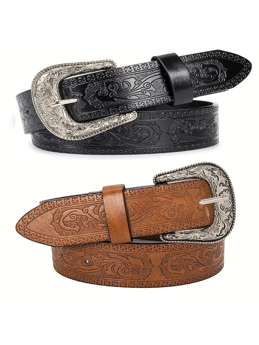 Sienna | Denim Western Belt