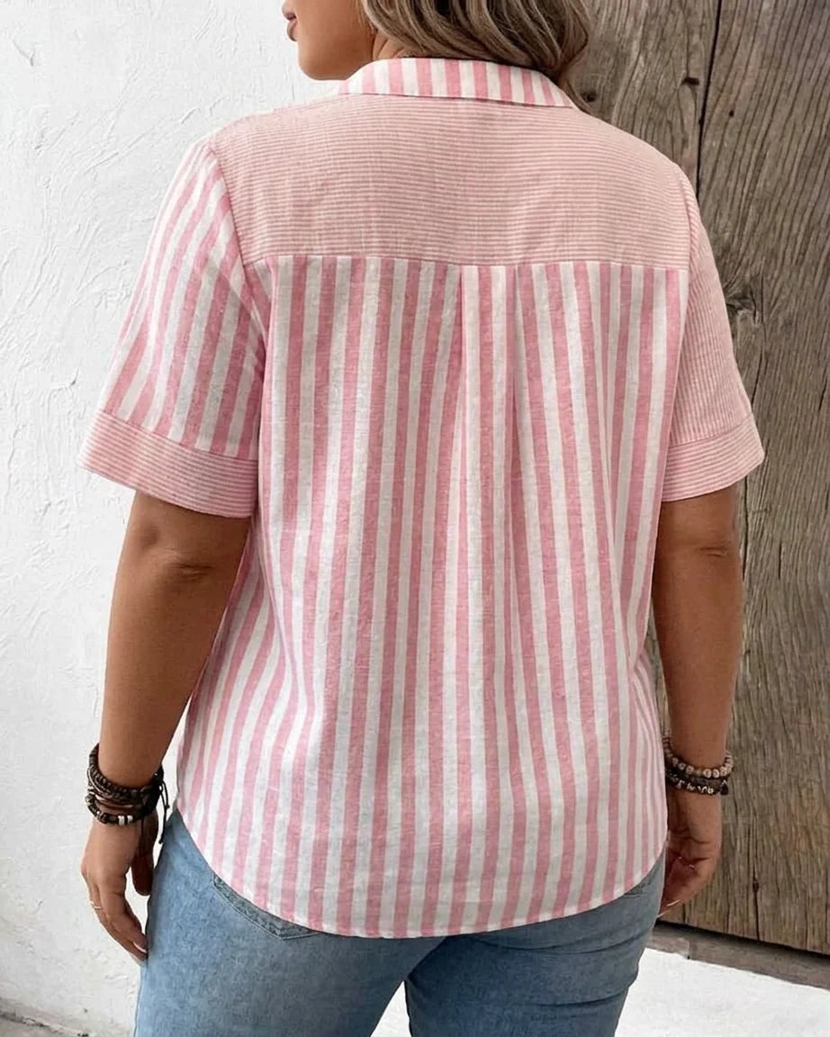 Monroe | Soft Striped Blouse