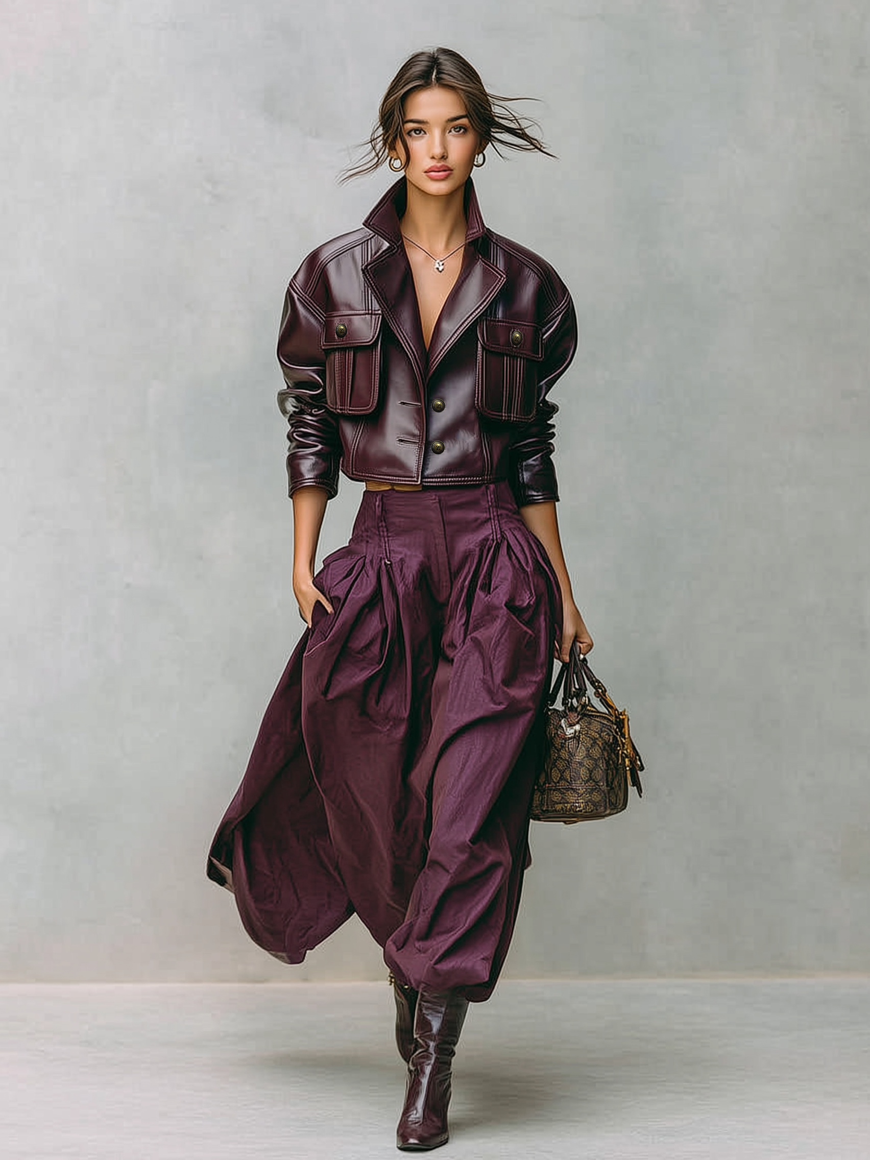 Kori | Short Faux Leather Jacket