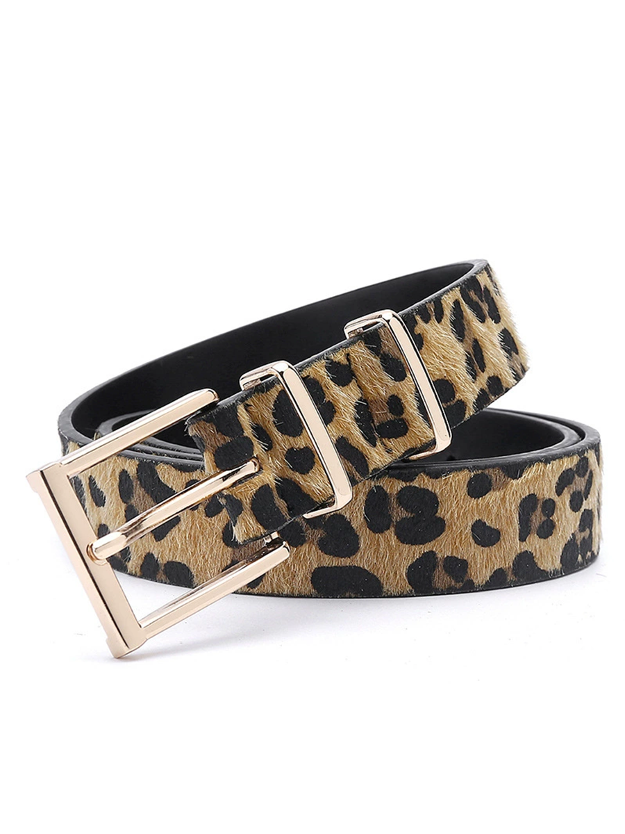 Daphne | Leopard Pony Hair Belt