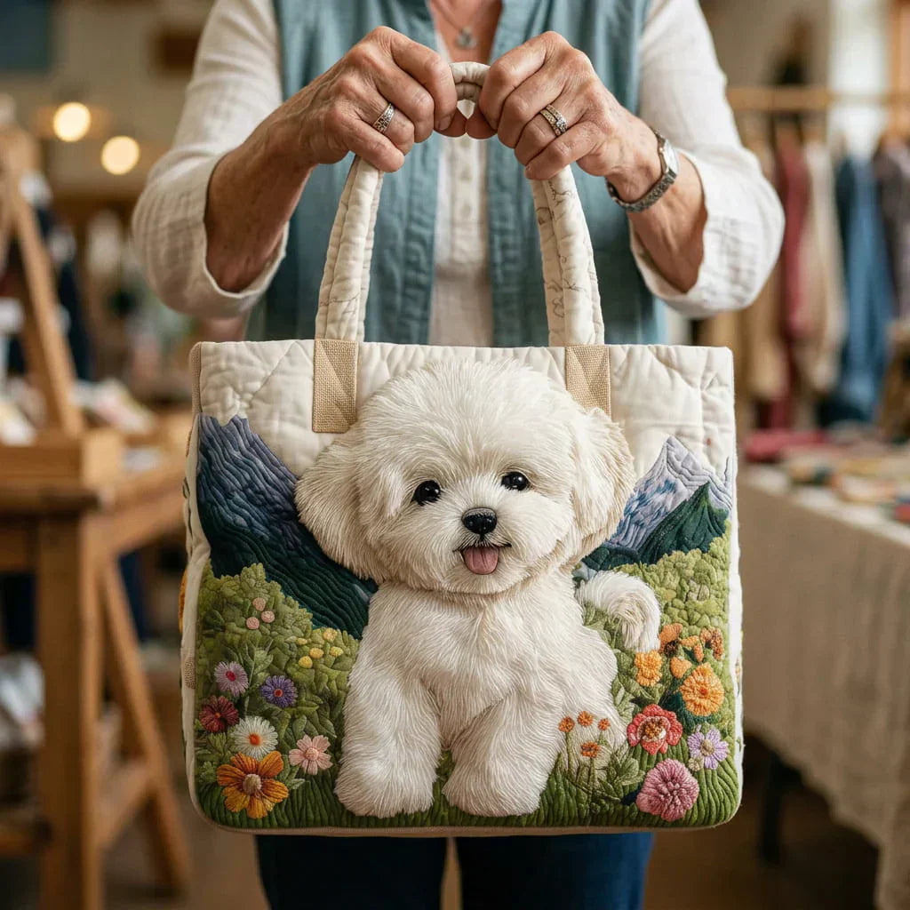 Enchanted Dog | Quilted Artisan Tote