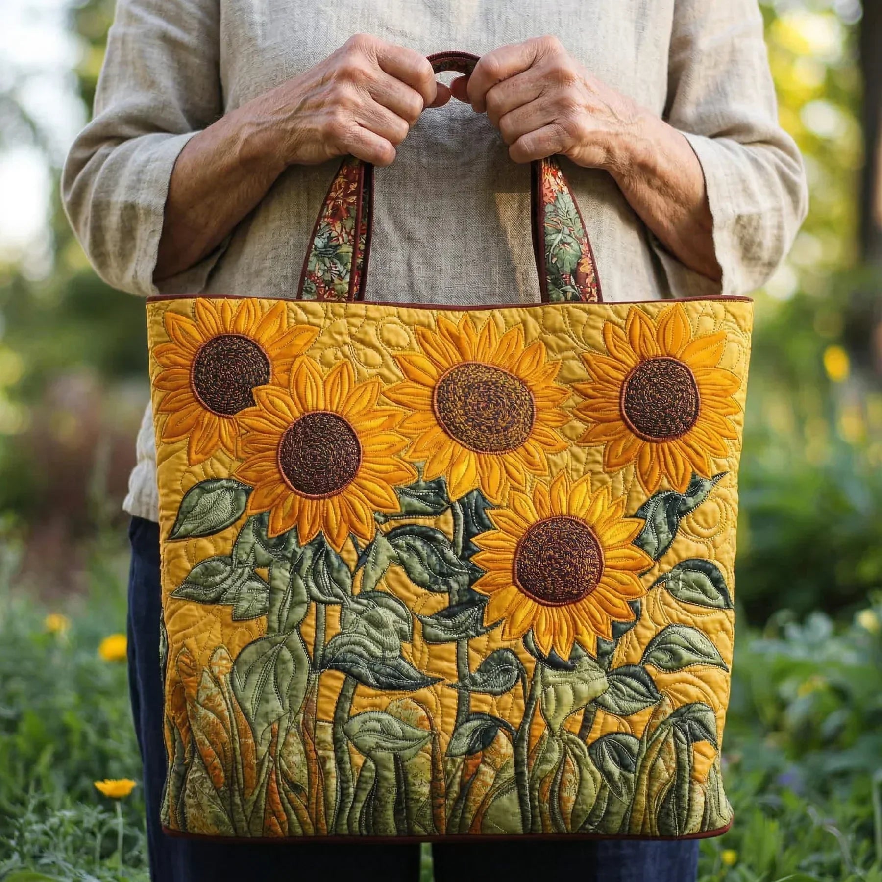 Sunflower | Classic Quilted Tote