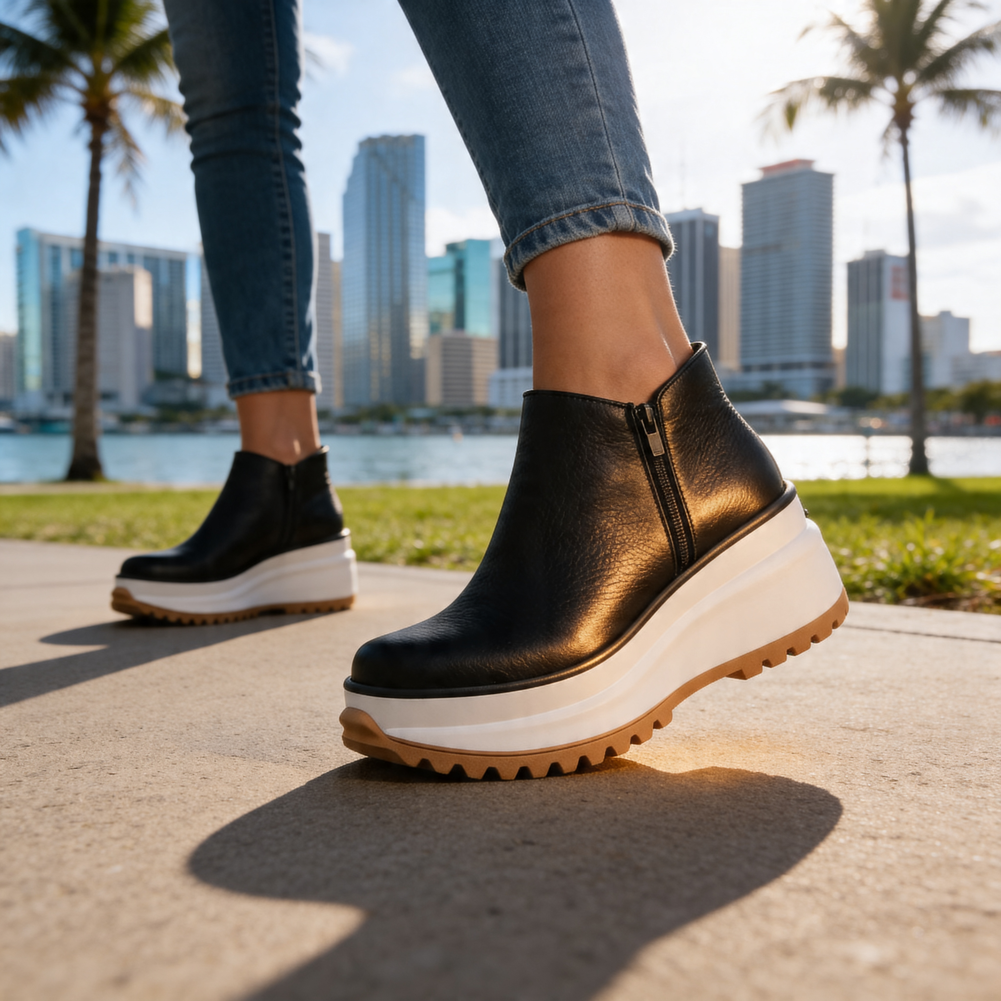 Natalia | Platform Ankle Boots