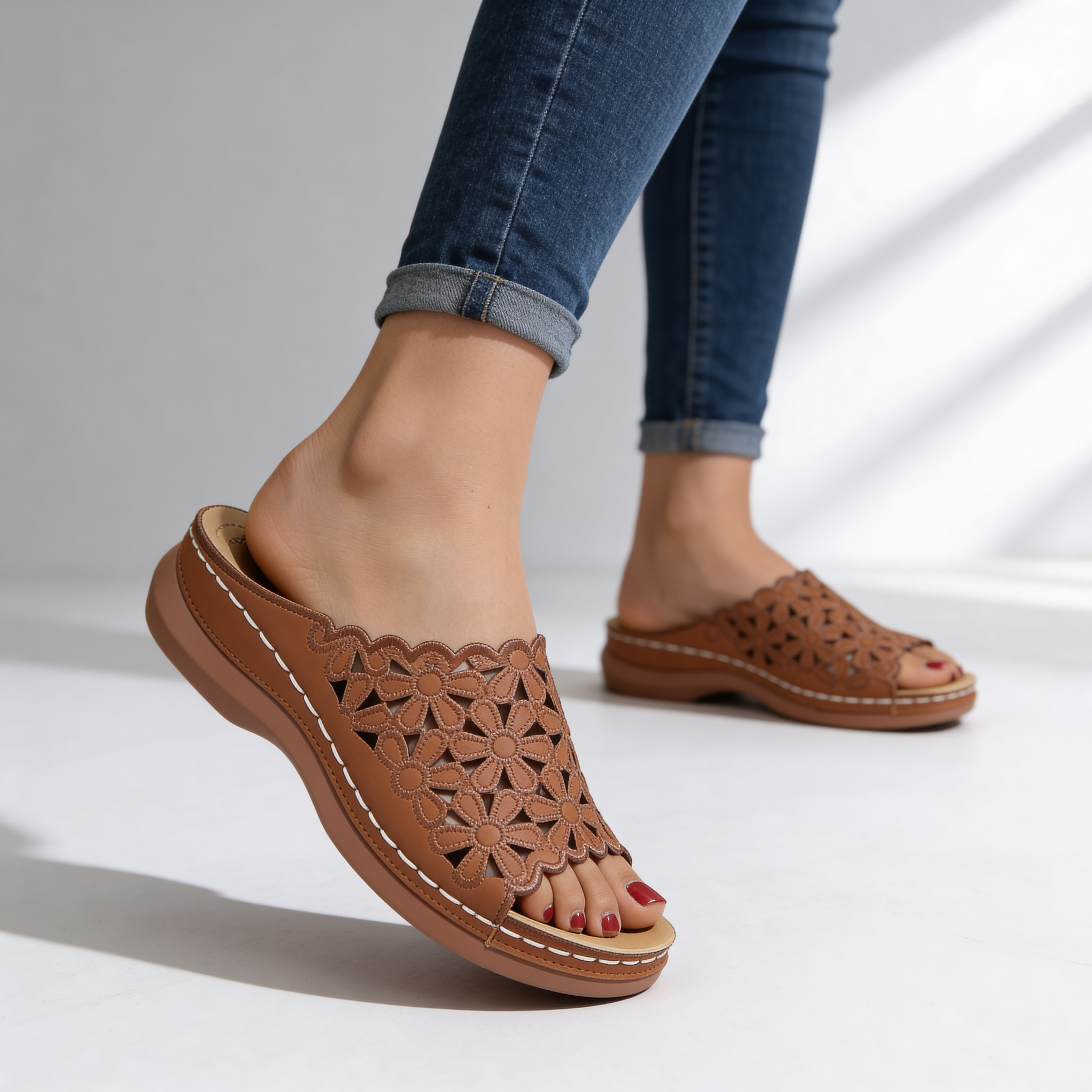 Lila Rae | Floral Orthopedic Sandals