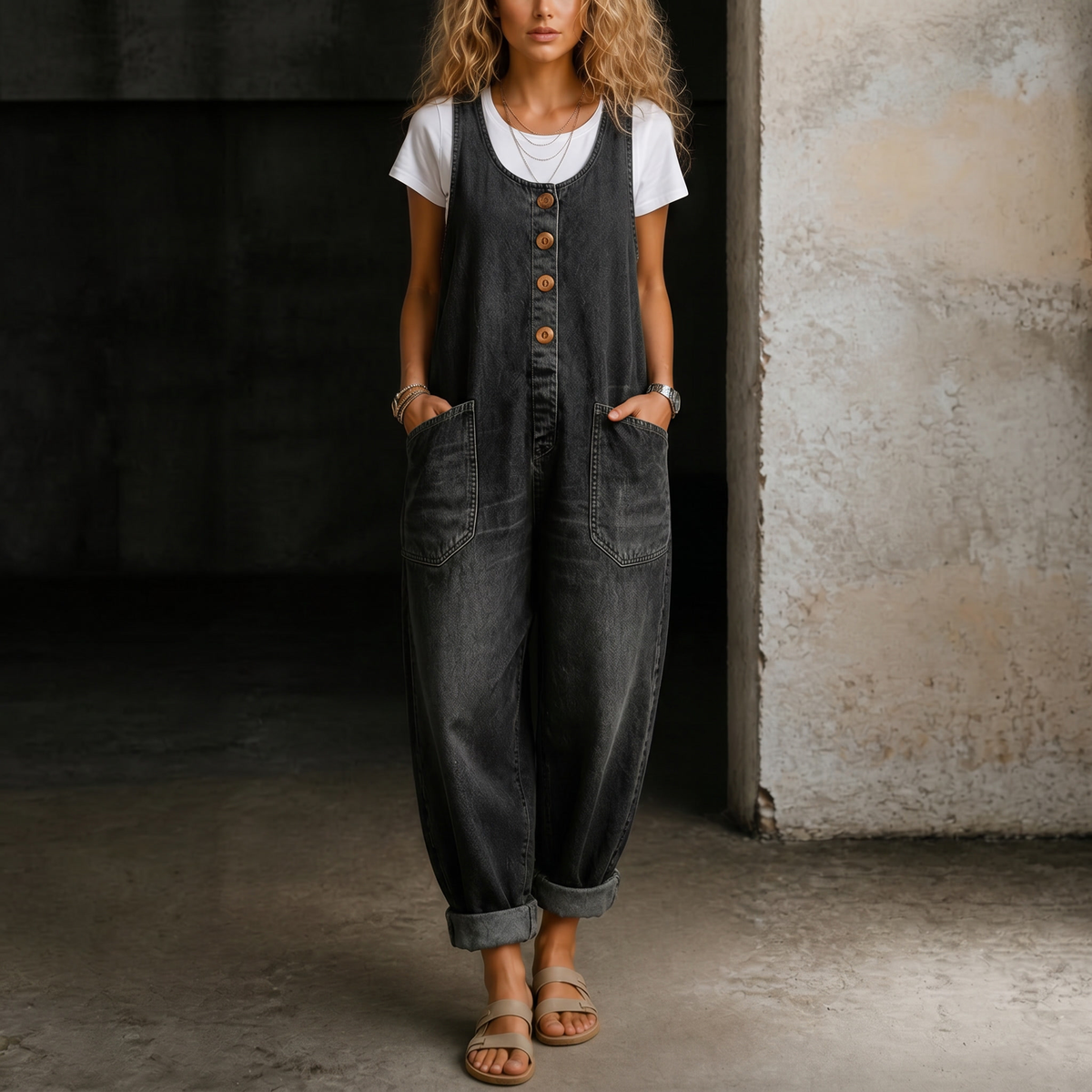 Jessica™ | Denim Overall Jumpsuit – product image 4