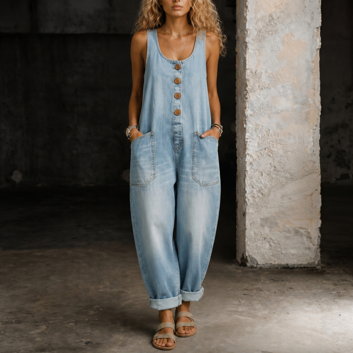 Jessica™ | Denim Overall Jumpsuit – product image 2