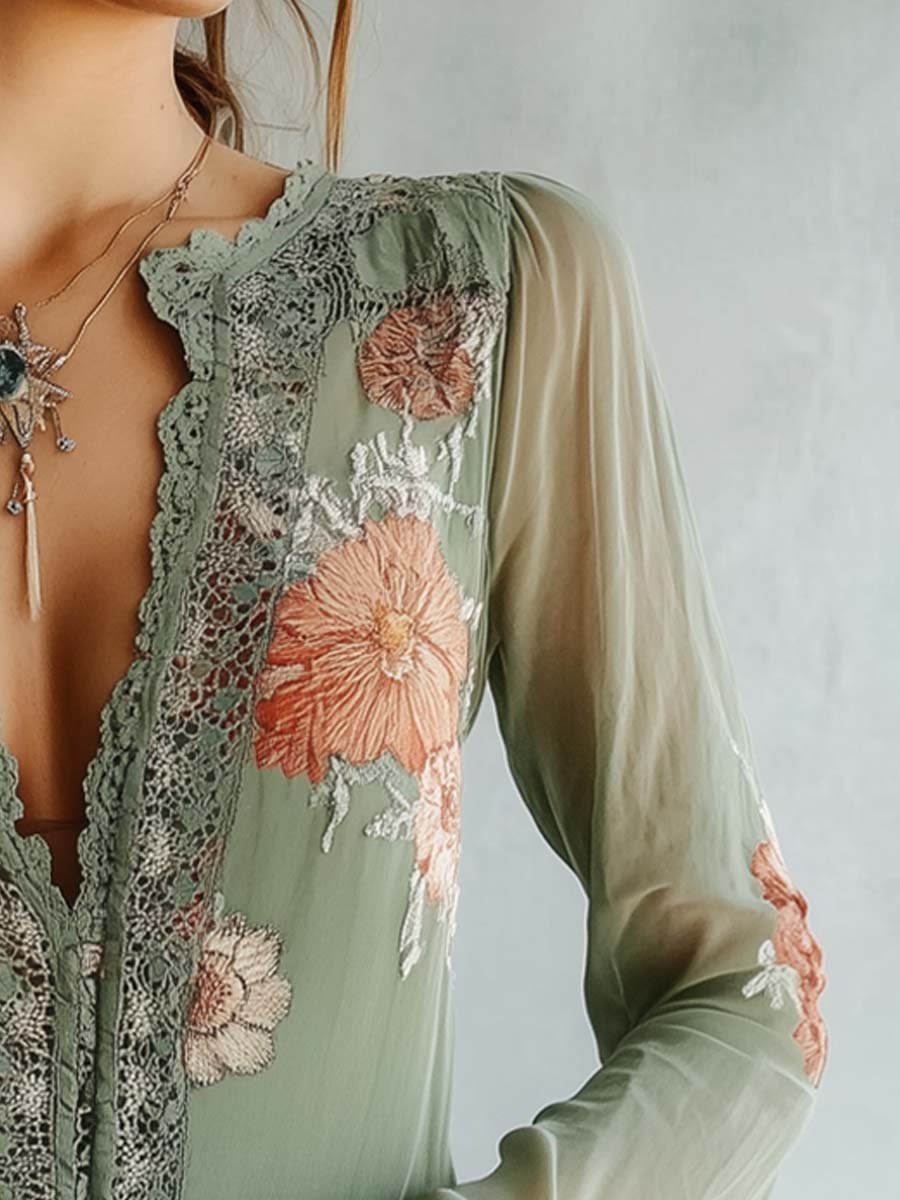 Fleur | Floral Lace Blouse