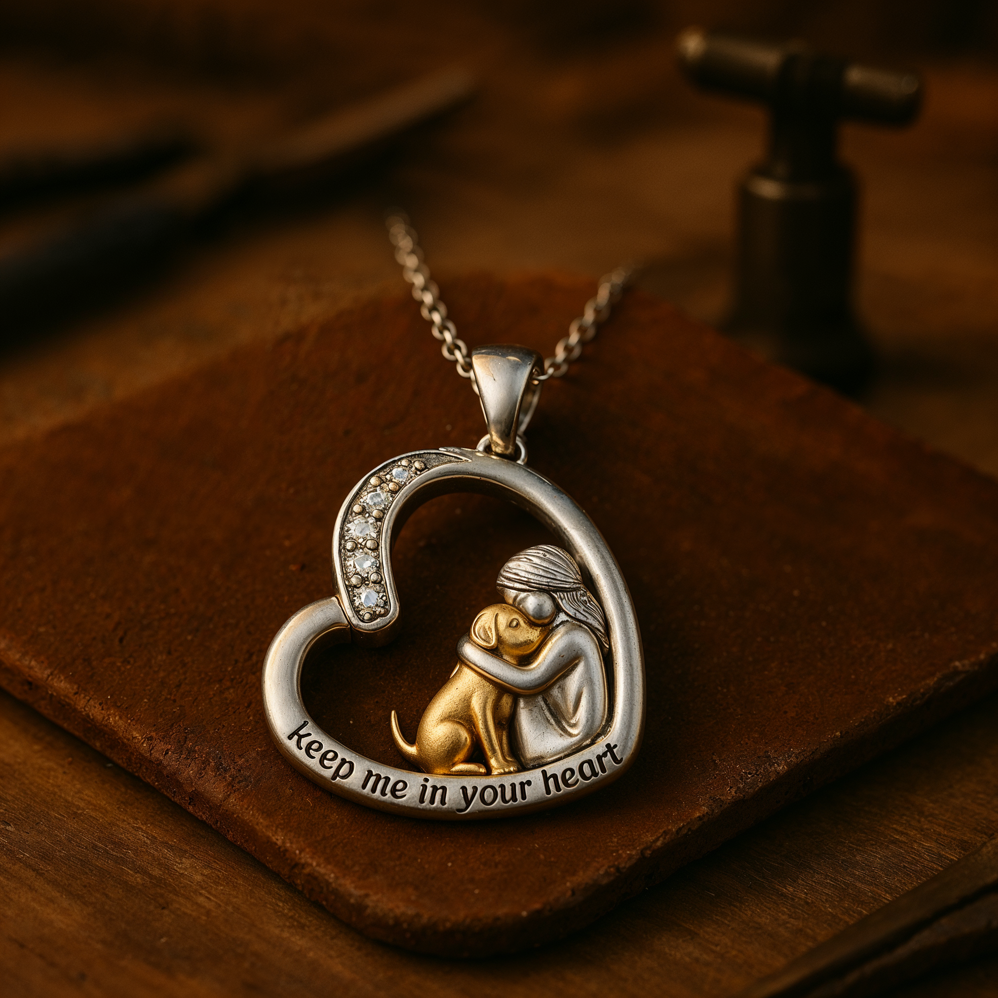Emery™ | Heart-Shaped Pendant Necklace for Dogs