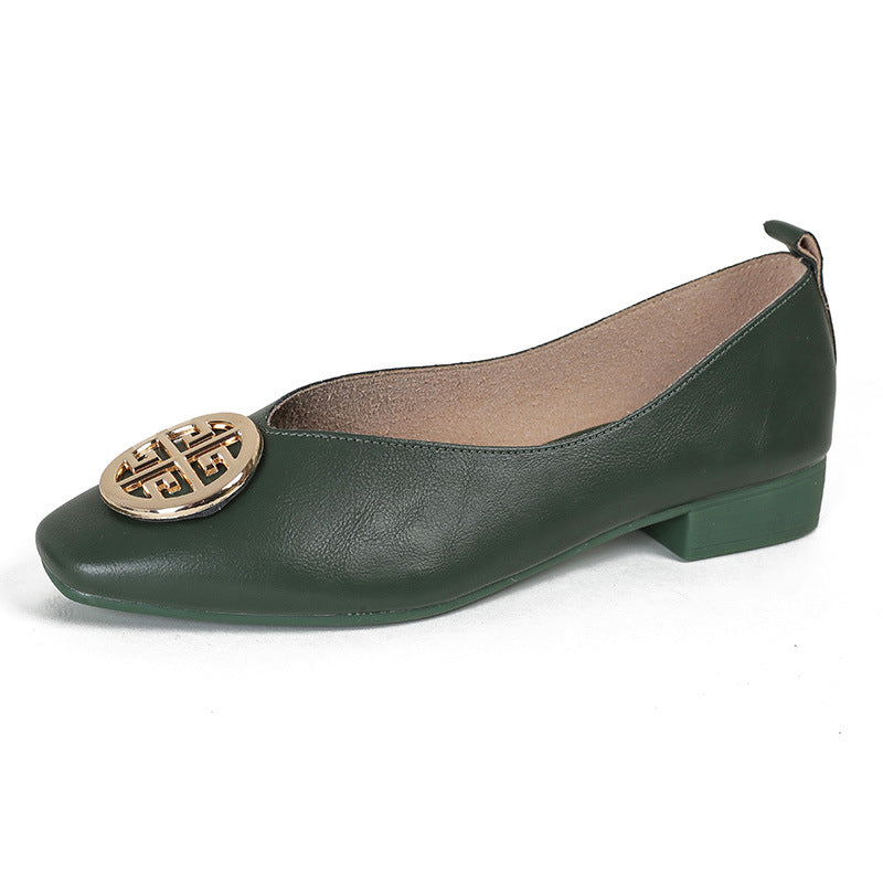 Marlène - Elegant Square-Toe Flats
