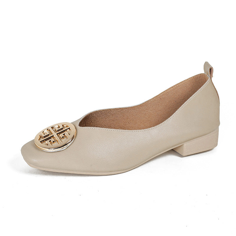 Marlène - Elegant Square-Toe Flats