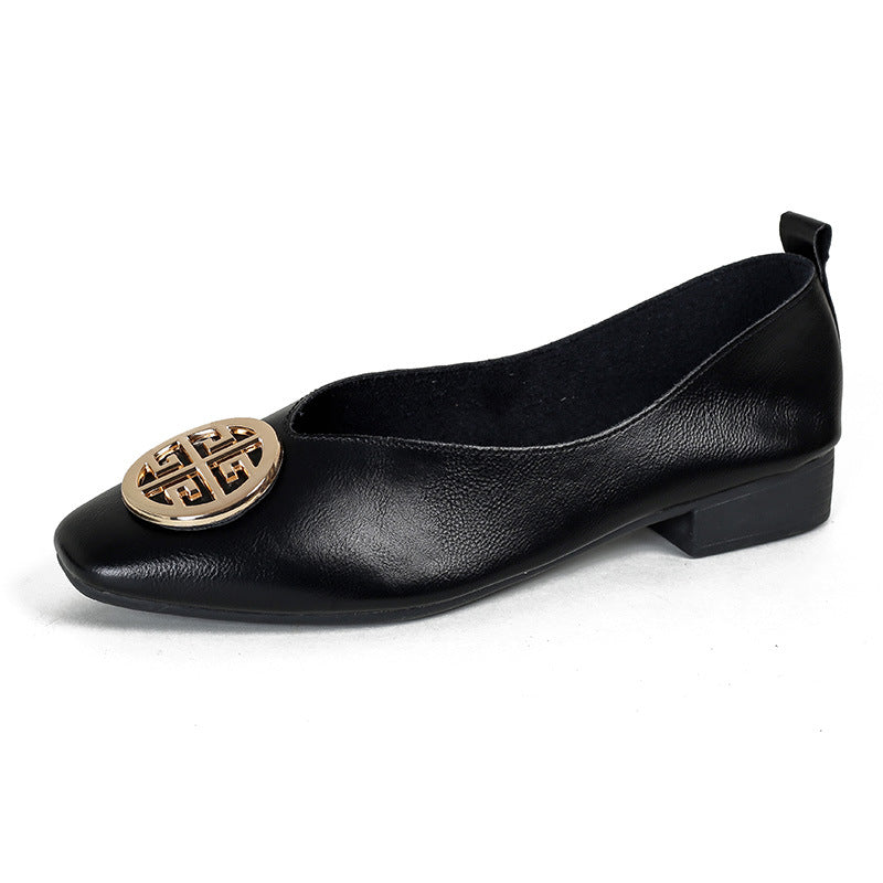 Marlène - Elegant Square-Toe Flats