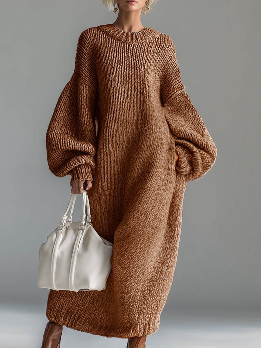 Maeve | Heathered Knit Maxi Dress