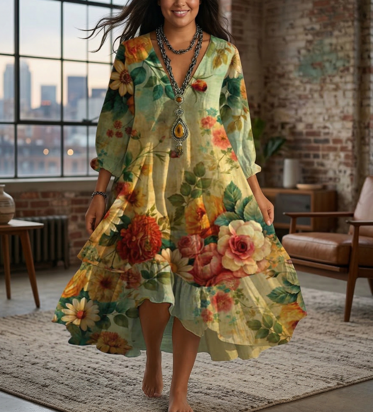 Valery Breezy Boho Dress