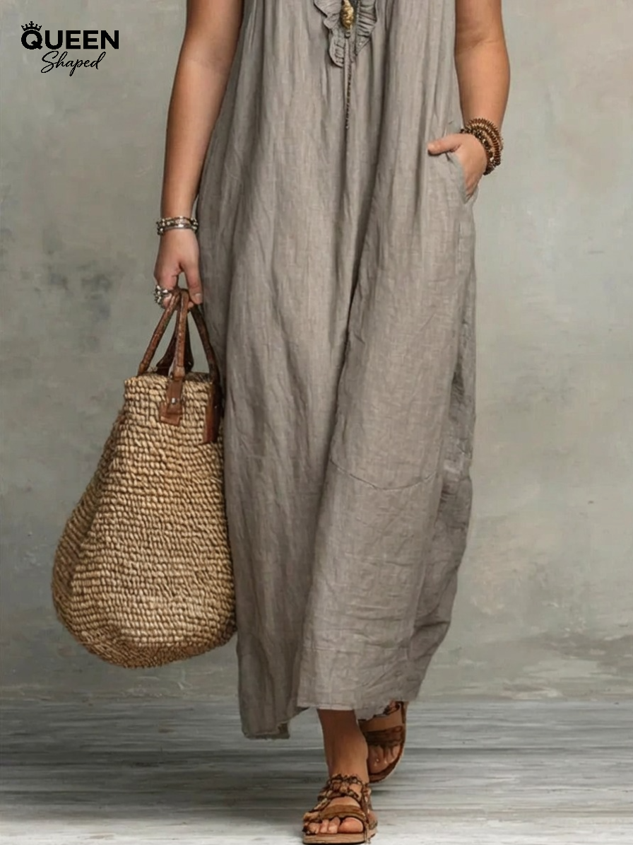 Sienna | Boho Ruffle Maxi Dress