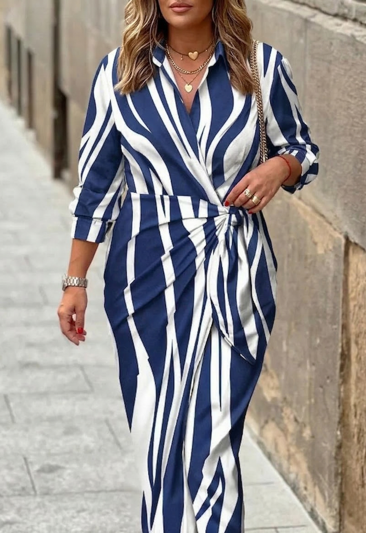 Elvina - Printed Wrap Dress