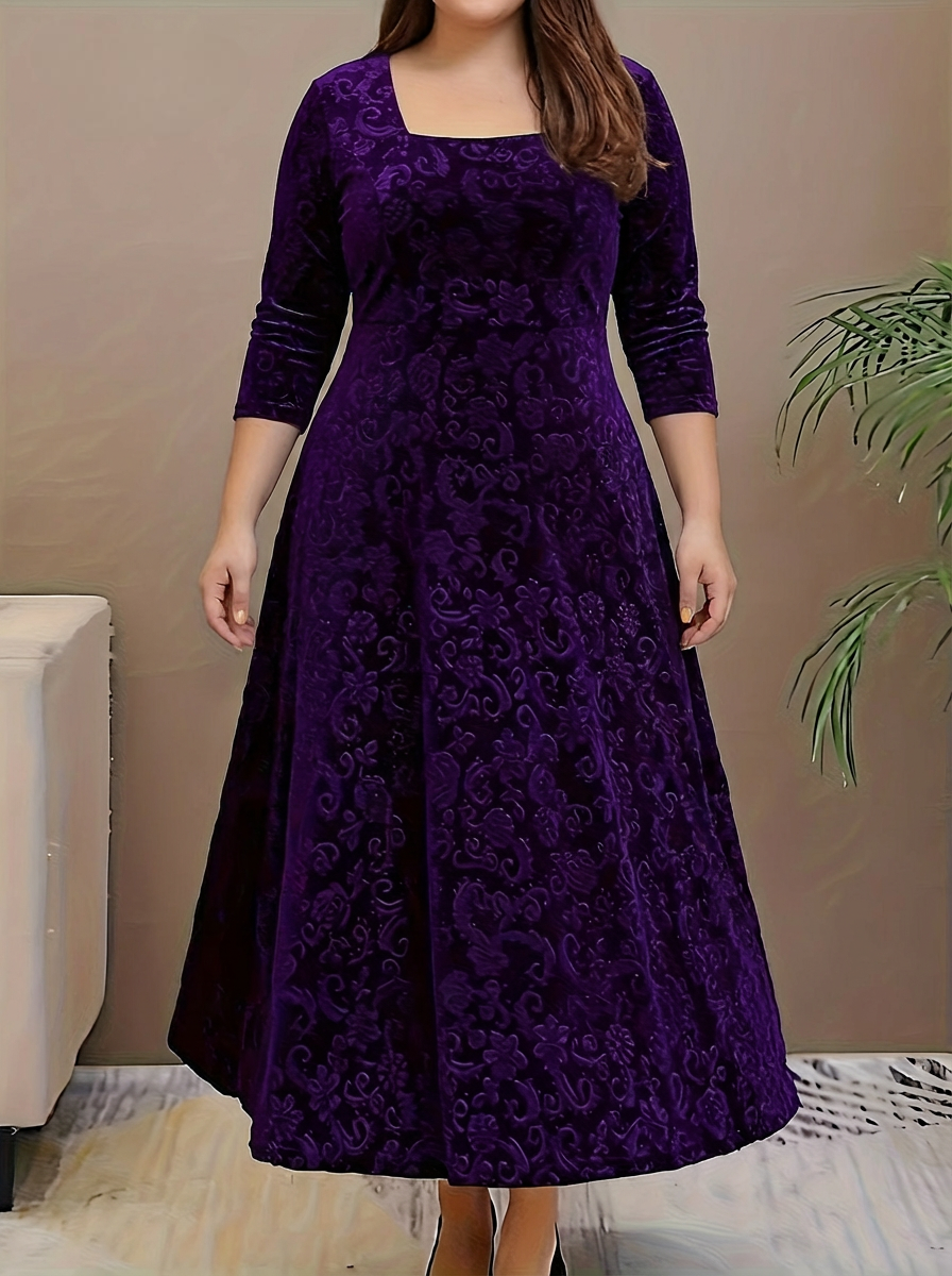 Dorothy | Elegant Patterned Maxi Dress