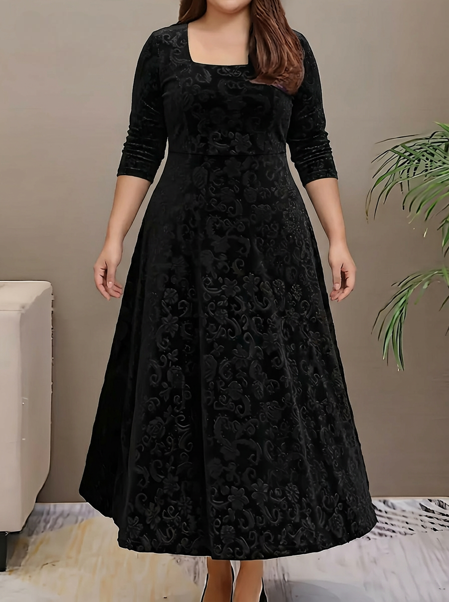 Dorothy | Elegant Patterned Maxi Dress