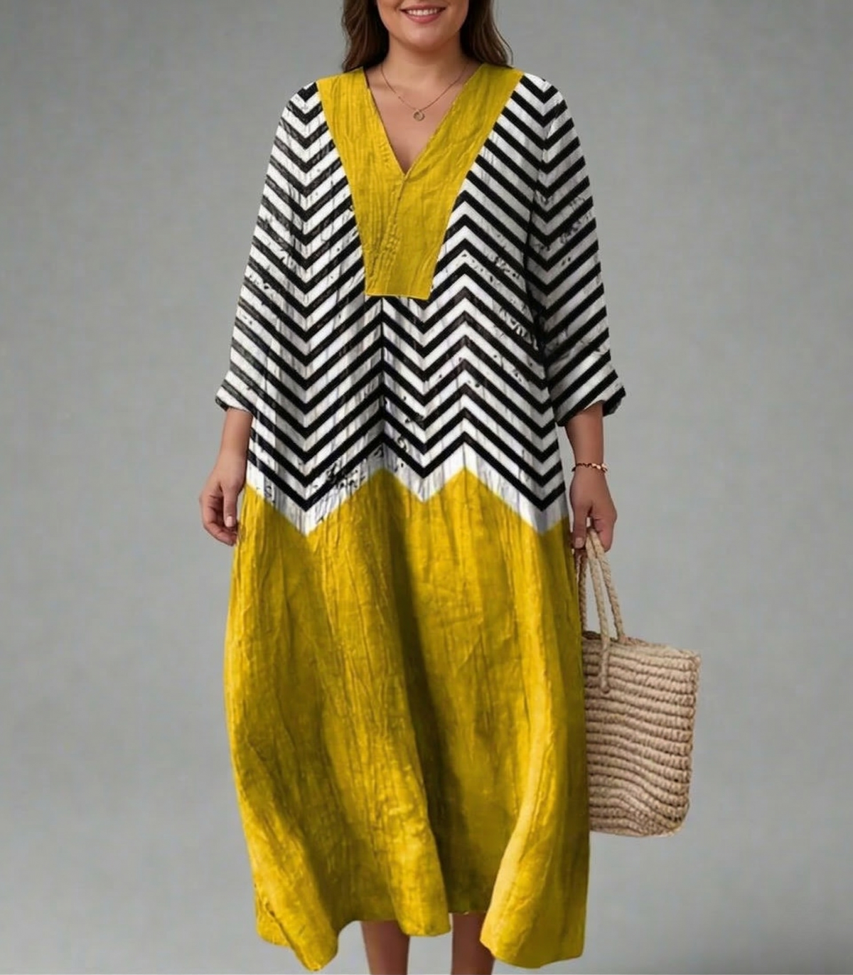 Juliana - Elegant Geometric Dress