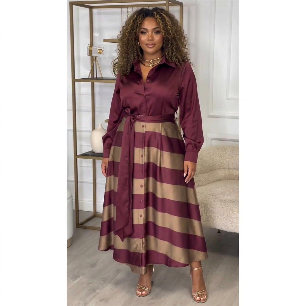 Yvonne | Striped Maxi Dress