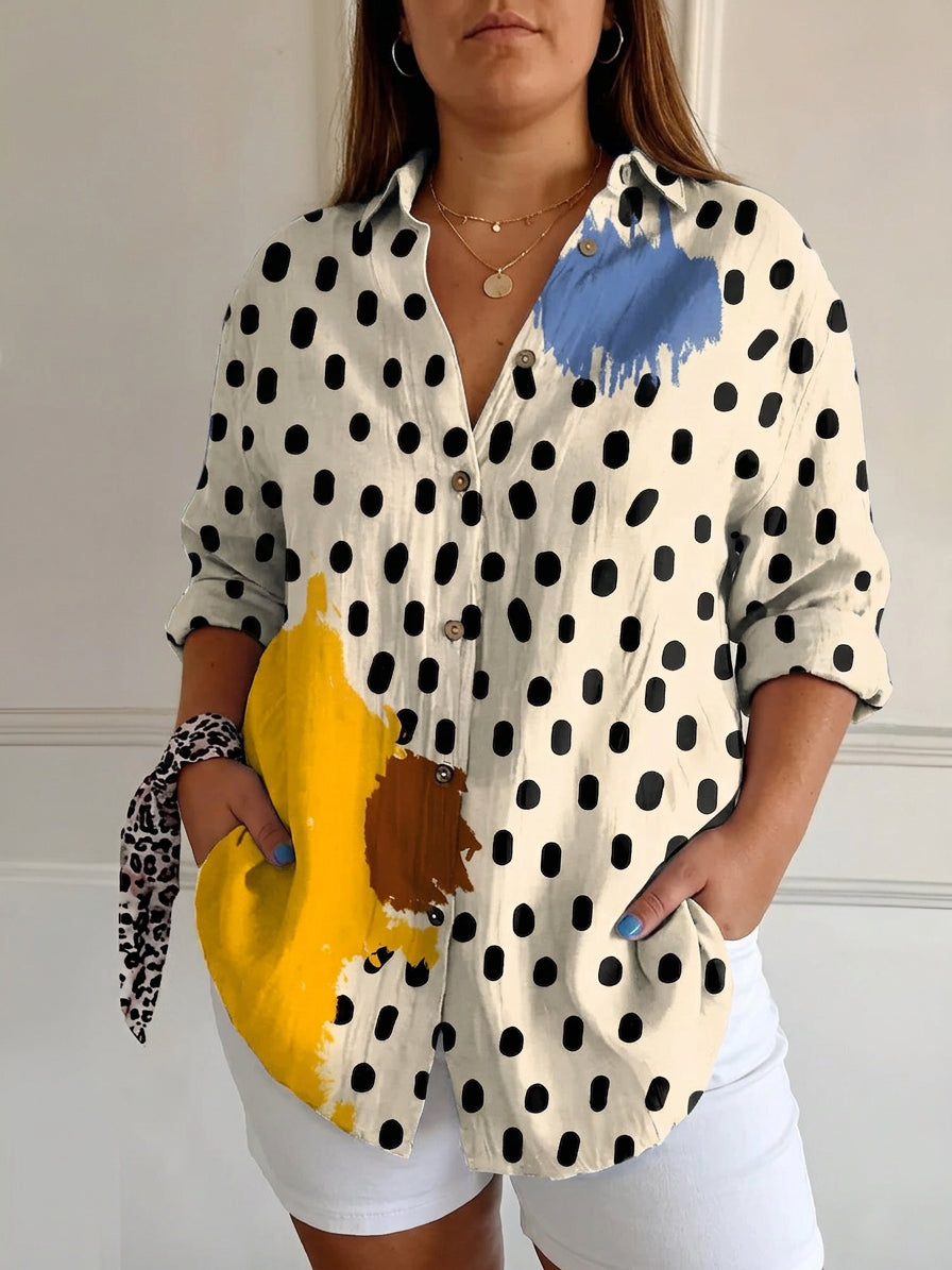 Avril | Chic Blouse with Whimsical Prints